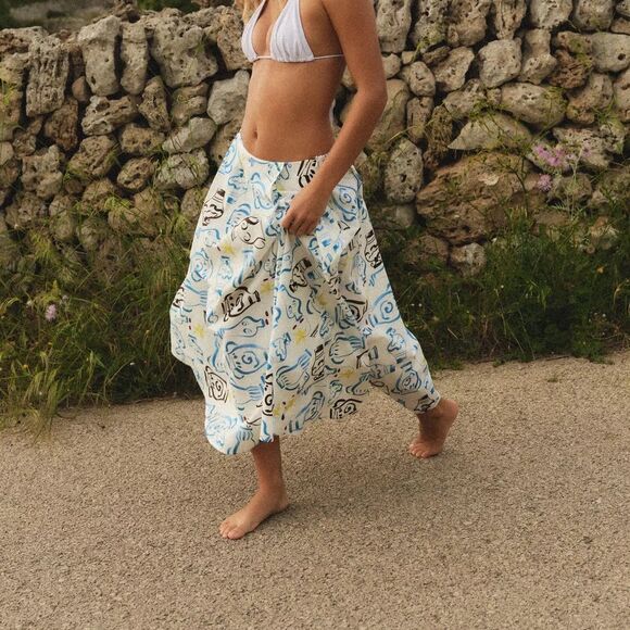 Zara Co-Ord Set Top and Skirt Poplin Cotton - Picture 15 of 15